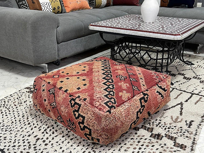 moroccan kilim pouf