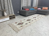 Machiaki Kaleidoscope - Tapis Beni Ourain - 3x9ft