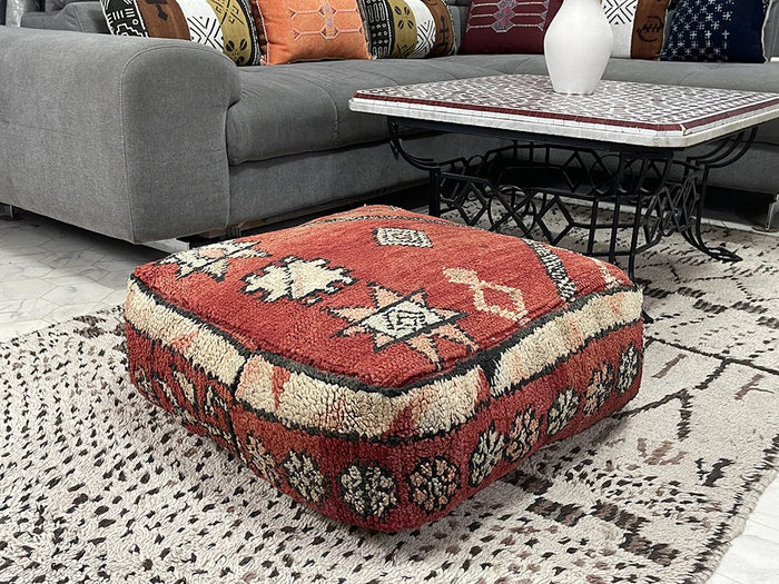 moroccan kilim pouf