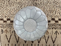 grey cactus silk pouf