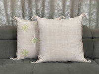 Pink Natural cactus silk pillow