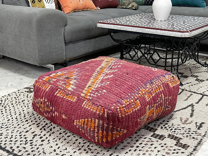 Bazarugs Nikko — Handwoven Kilim Pouf