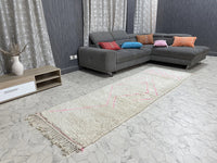 Pink Zephyr - Tapis Beni Ourain - 3x10ft