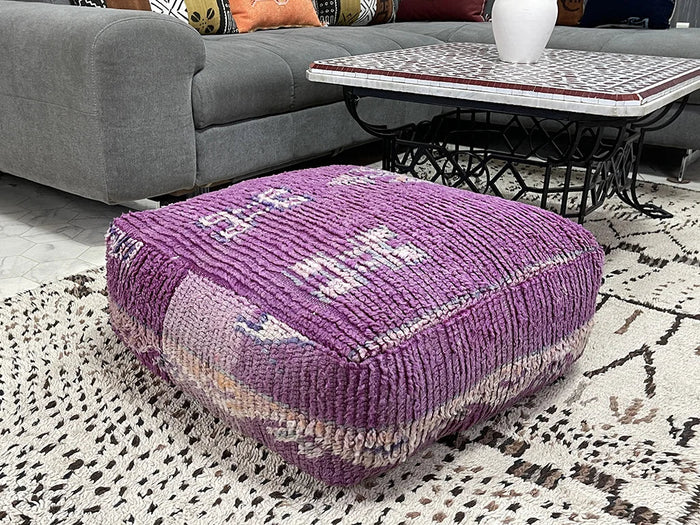 moroccan kilim pouf