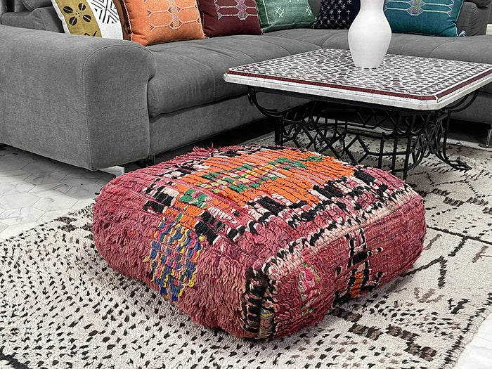 moroccan kilim pouf