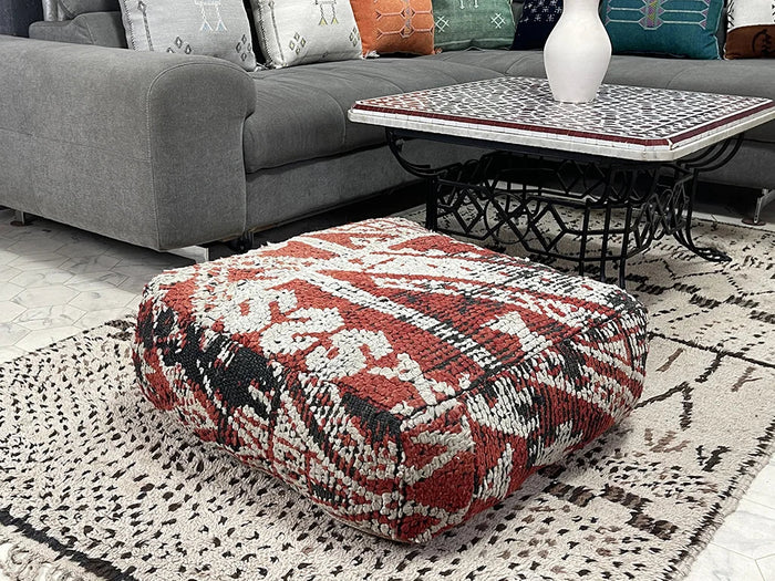 Bazarugs Moroccan Kilim Pouf — Ruby Rose