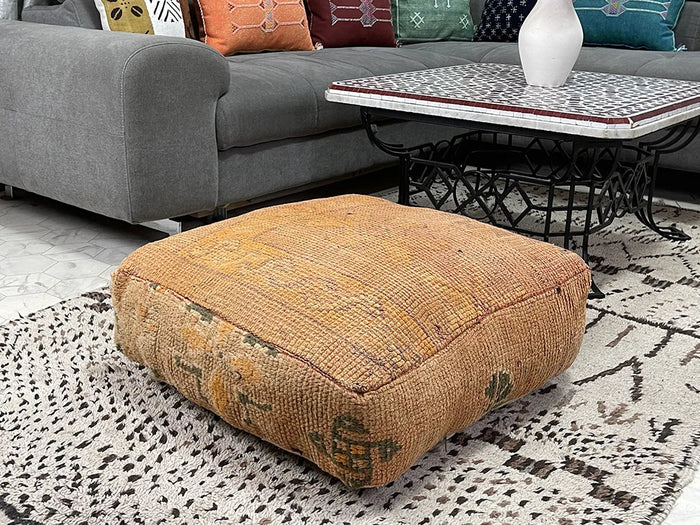 Bazarugs Moroccan Kilim Pouf — Rufaro Stadium