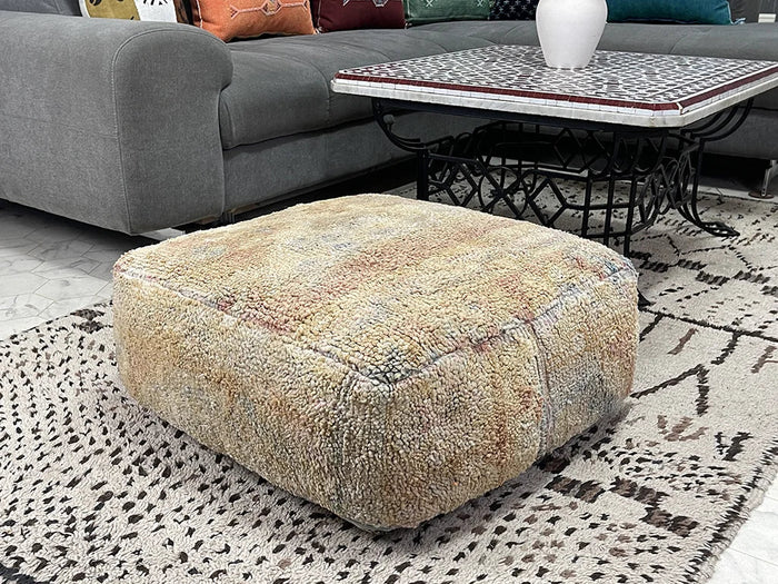 Bazarugs Sheikh Zayed Road — Handwoven Kilim Pouf