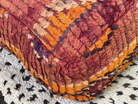 Spicy Cinnamon - Pouf Kilim