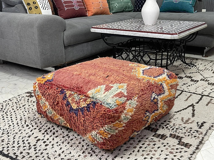 moroccan kilim pouf
