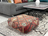 moroccan kilim pouf