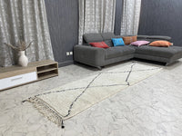 Zwen Monochrome - Tapis Beni Ourain - 3x9ft
