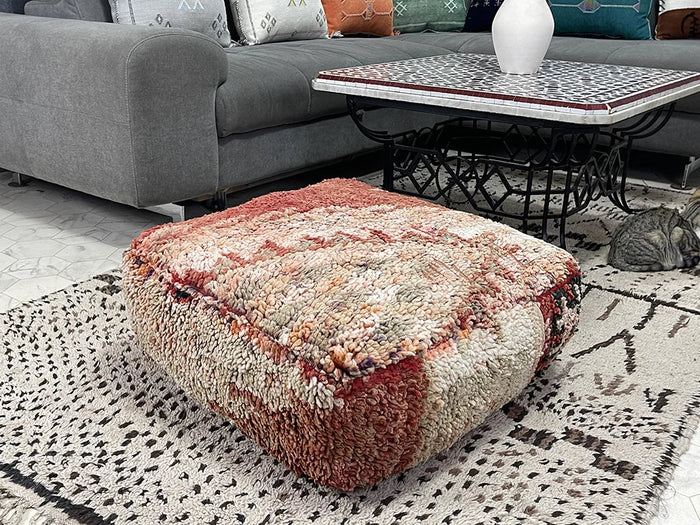 Bazarugs Al Zubarah — Handwoven Kilim Pouf