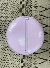 purple cactus silk pouf