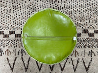 Green cactus silk pouf
