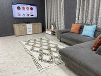 Mini Maghreb Monochrome - Tapis Beni Ourain - 5x9ft
