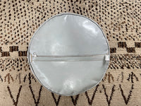 grey cactus silk pouf