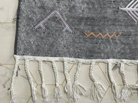 Black cactus silk Rugs