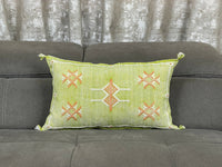 Green Natural cactus silk pillow