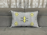 beige Natural cactus silk pillow