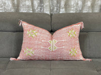 pink Natural cactus silk pillow