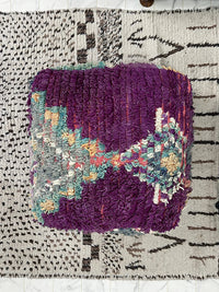 Purpla Magic - Pouf Kilim