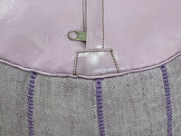 purple cactus silk pouf