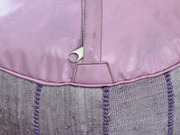 Purple cactus silk pouf