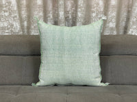 Green Natural cactus silk pillow