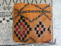 Tangerine Dream - Pouf Kilim
