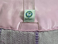 Purple cactus silk pouf