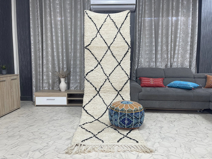 Bazarugs Beni Ourain Rug — Abrabar 2, 3x10 ft
