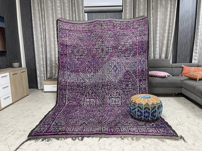Bazarugs Amazigh Twilight — Handwoven Beni Mguild Rug, 7x10 ft