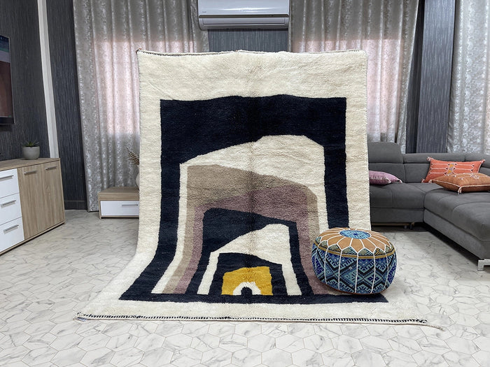 Bazarugs Anwar Imazighen — Handwoven Beni Mrirt Rug, 6x9 ft