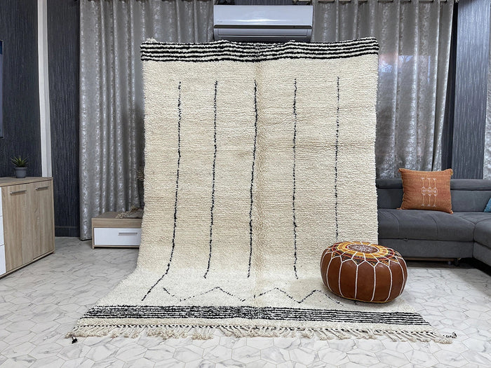 Bazarugs Luxury Beni Ourain Rug in Arjaa, 6x9 ft
