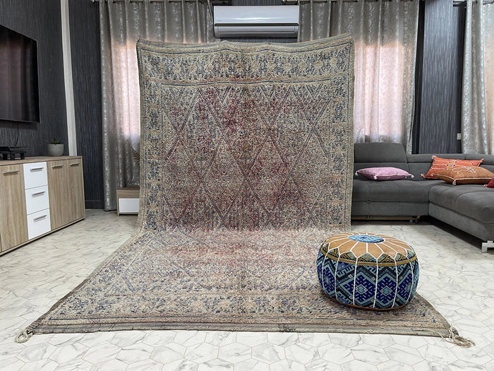 Atlas Splendor by Bazarugs — Authentic Beni Mguild Rug, 7x12 ft