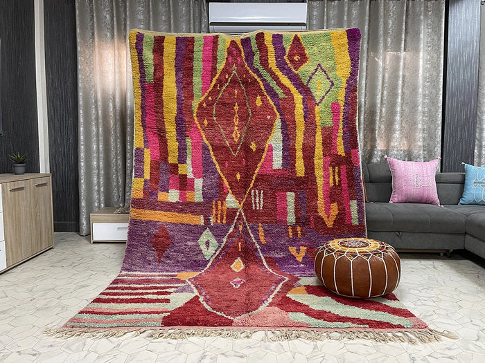 Bazarugs Boto — Handwoven Beni Ourain Rug, 6x10 ft