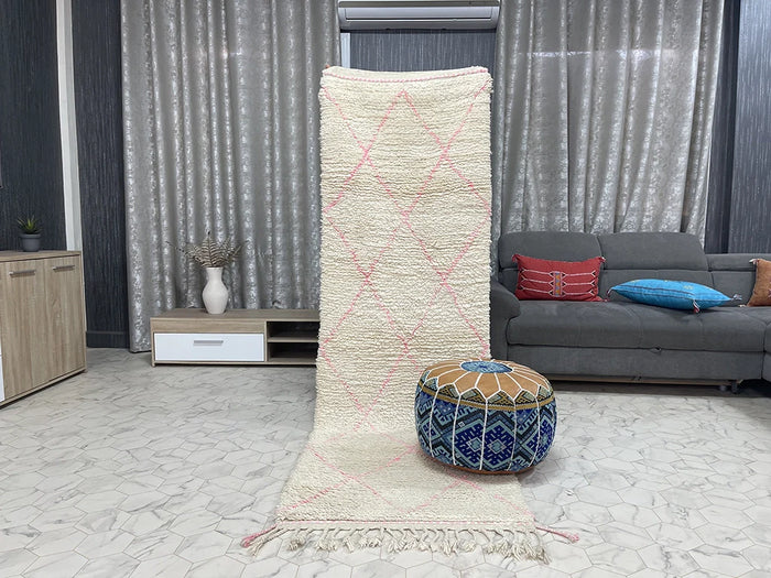 Bazarugs Beni Ourain Rug — Catletip, 2x8 ft