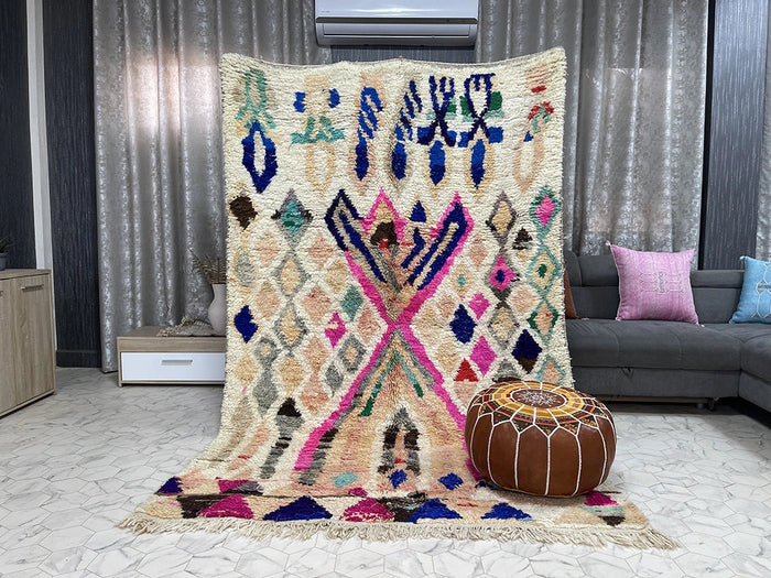 Bazarugs Donn — Handwoven Beni Ourain Rug, 5x8 ft