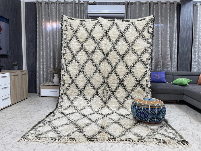 Bazarugs Luxury Beni Ourain Rug in Ghazali, 6x10 ft