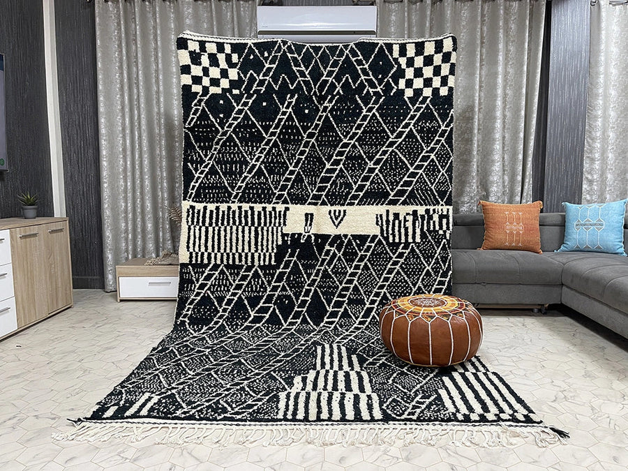 Hamouard - Tapis Beni Ourain - 6x11ft