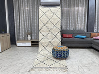 Hesse - Tapis Beni Ourain - 3x10ft