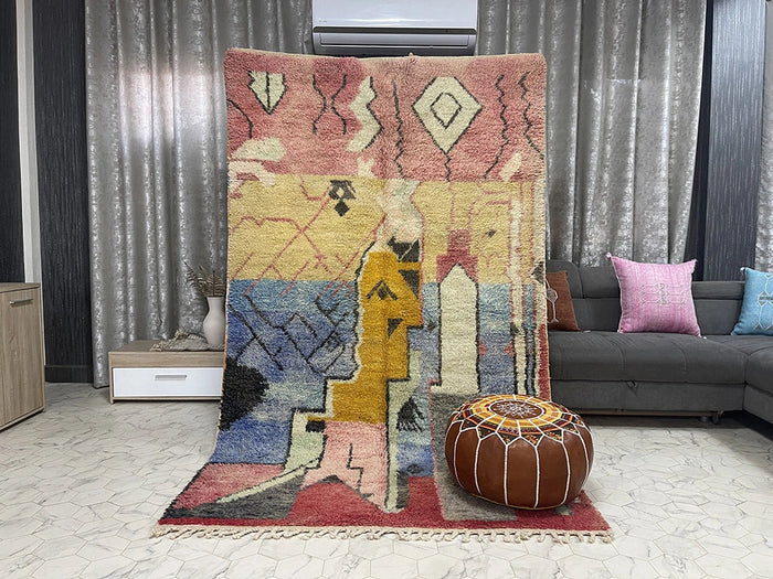 Bazarugs Beni Ourain Rug — Hiroichi, 5x9 ft