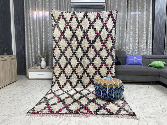 Bazarugs Beni Ourain Rug — Ilene, 5x9 ft