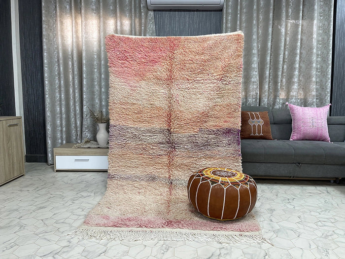 Bazarugs Beni Ourain Rug — Khuyen, 4x7 ft