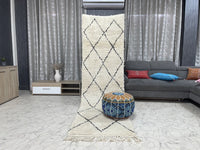 Luma Lozange - Tapis Beni Ourain - 3x10ft