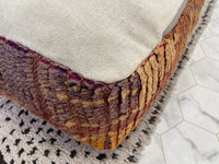 Merry Mocha - Pouf Kilim