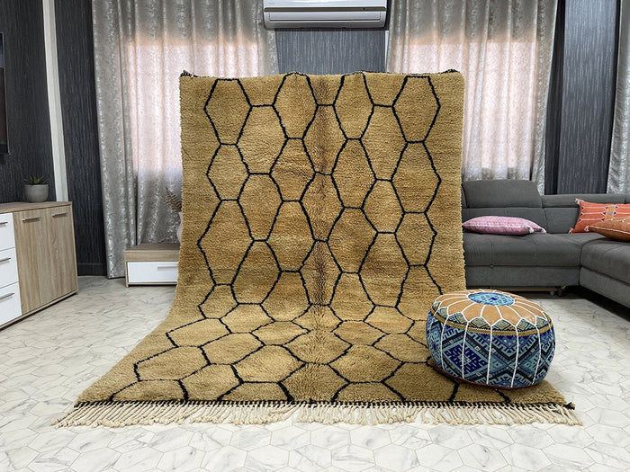 Bazarugs Luxury Beni Mrirt Rug in Mesfioua Essence, 6x9 ft