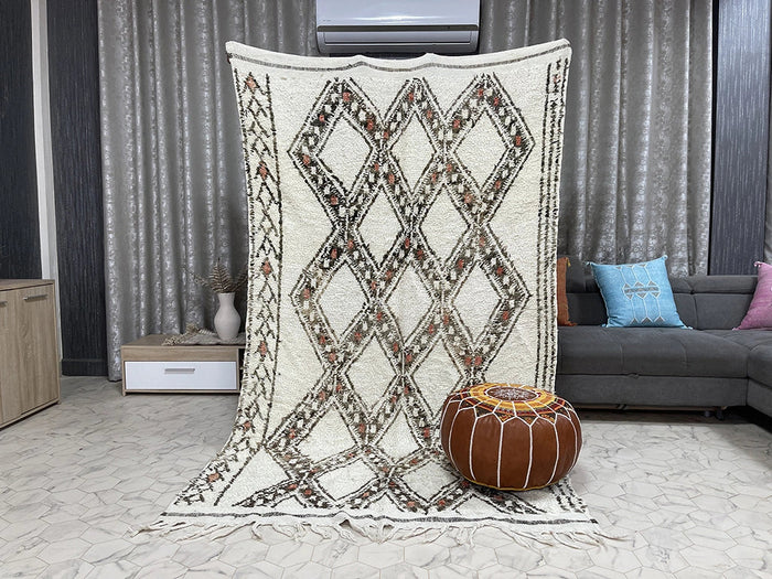 Bazarugs Mini Maghreb Monochrome — Handwoven Beni Ourain Rug, 5x9 ft