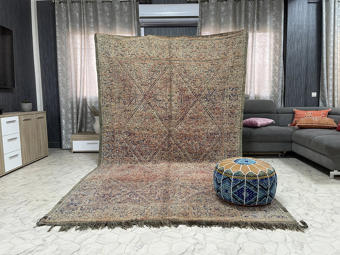 Bazarugs Luxury Beni Mguild Rug in Ouled Aamoure Tapestry, 3x11 ft